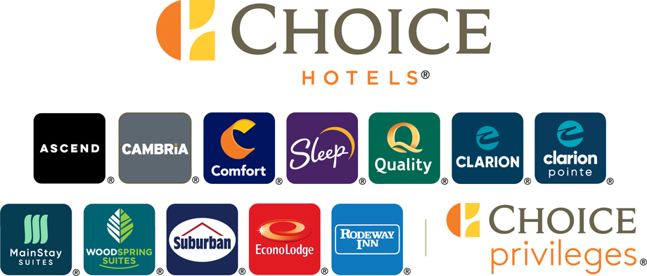 Choice Hotels brand bar