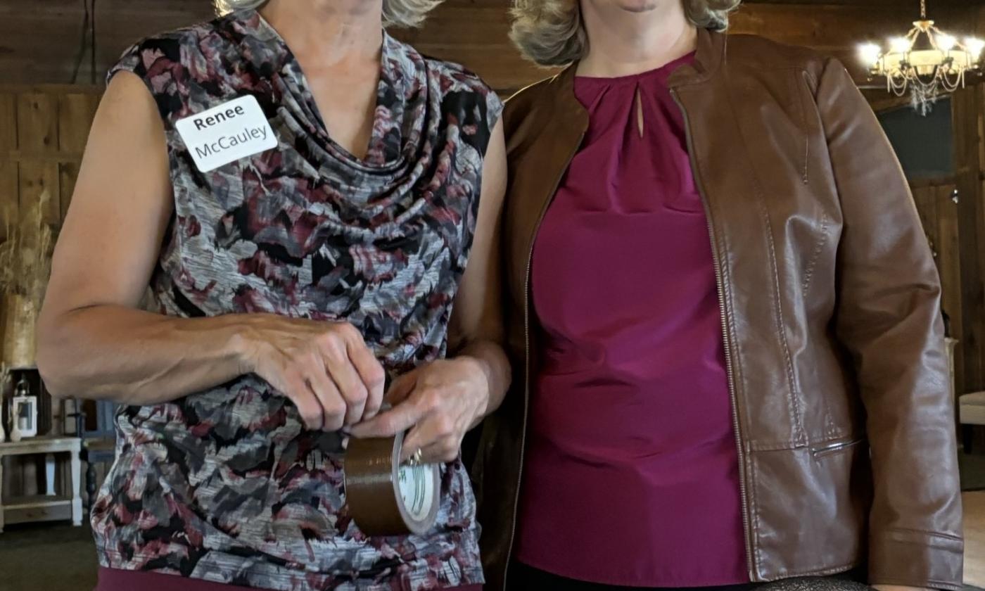 KCFB Promotion and Education Chair Renee McCauley with MFB West Regional Manager Lori Schrauben. 