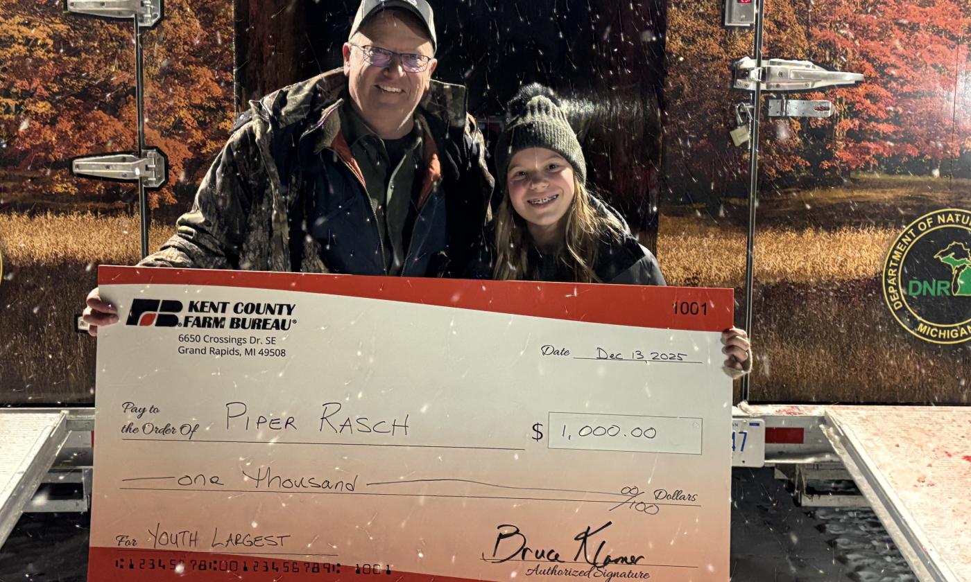 Winner of Youth Largest at 2025 Kent County Doe Pole