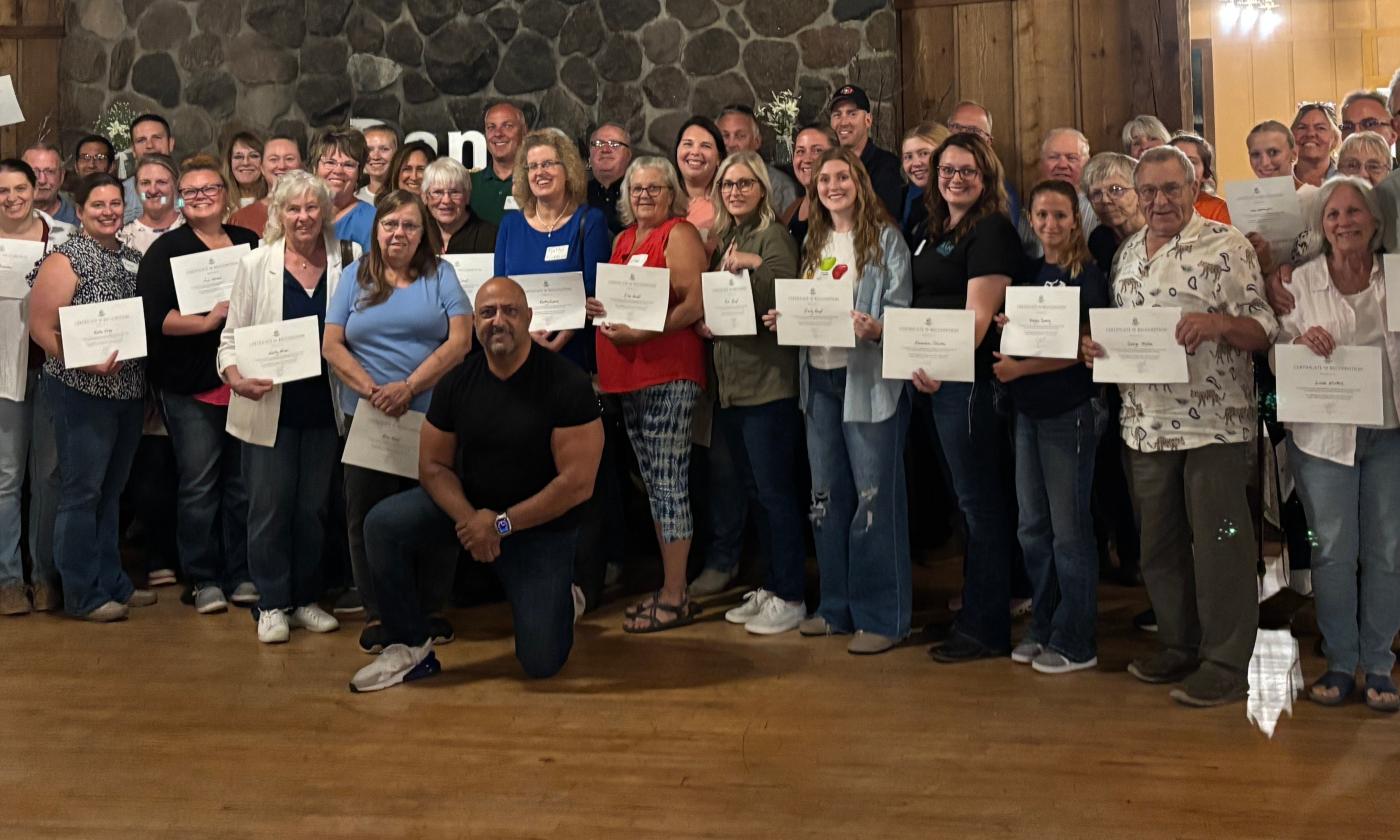 The graduates of the First Identifier Training for rural mental health at Kent County's Empowering Minds.
