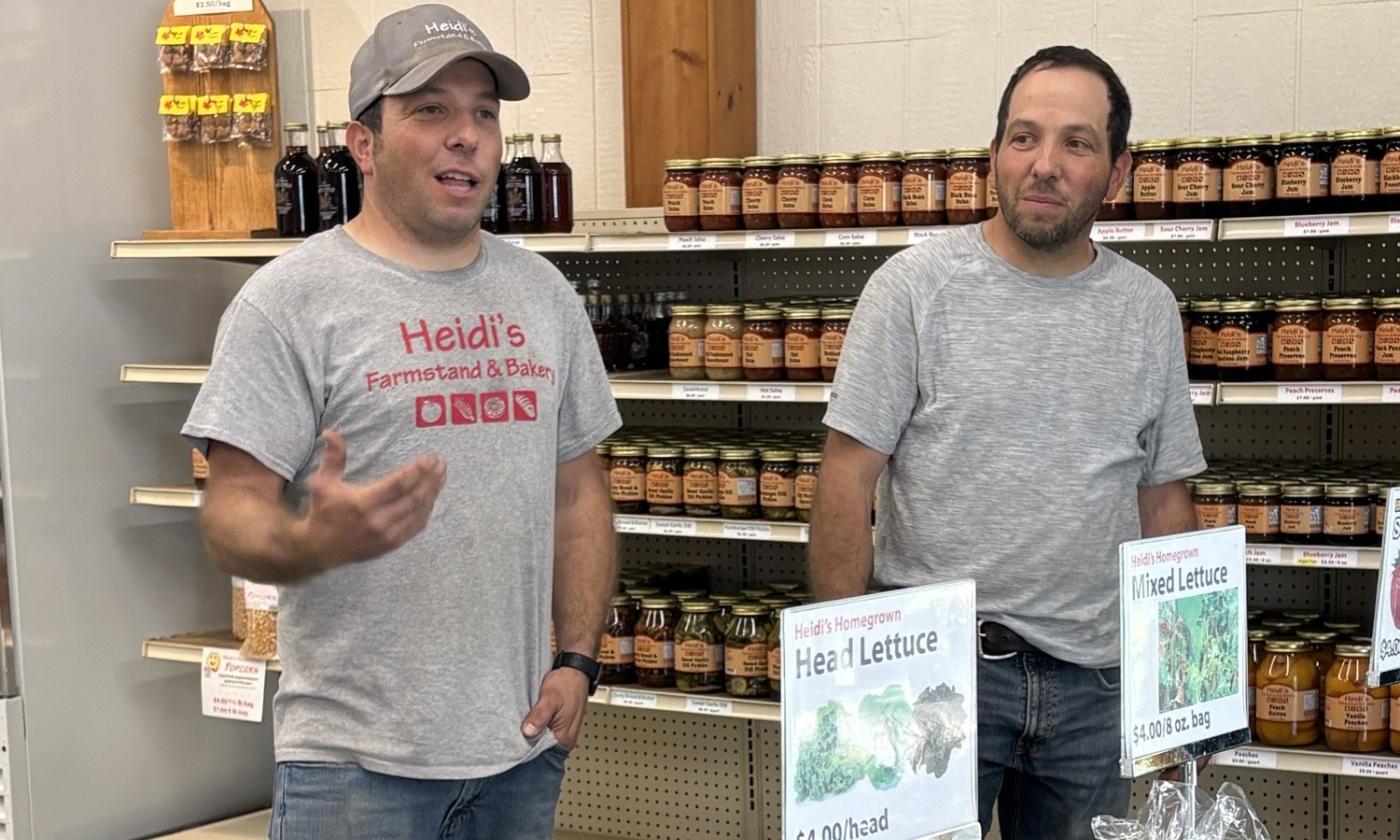Ben (left) and Aaron (right) Kaeb of Heidi's Farmstand and Bakery in Lowell, MI.