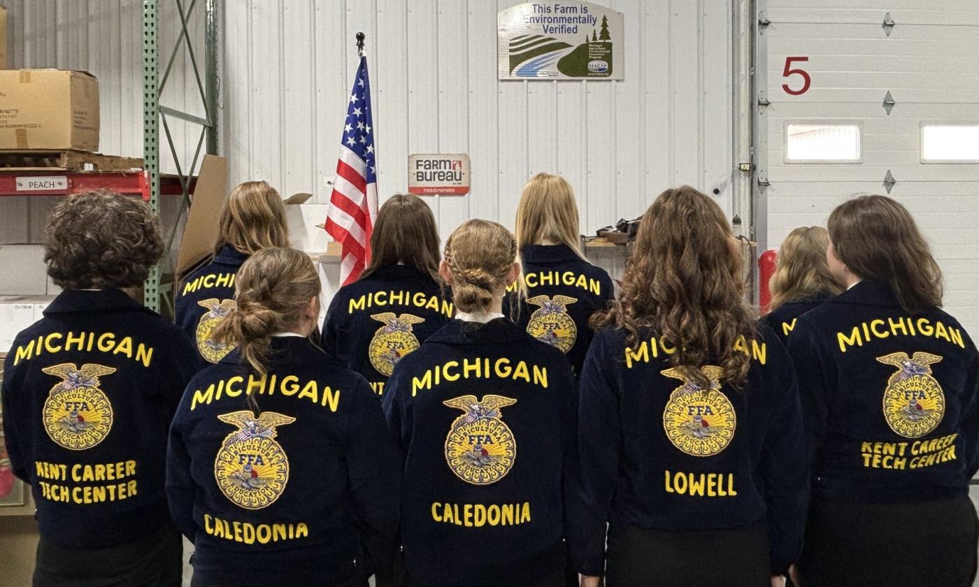 FFA members at 2026 Kent County Farm Bureau Legislative Breakfast.
