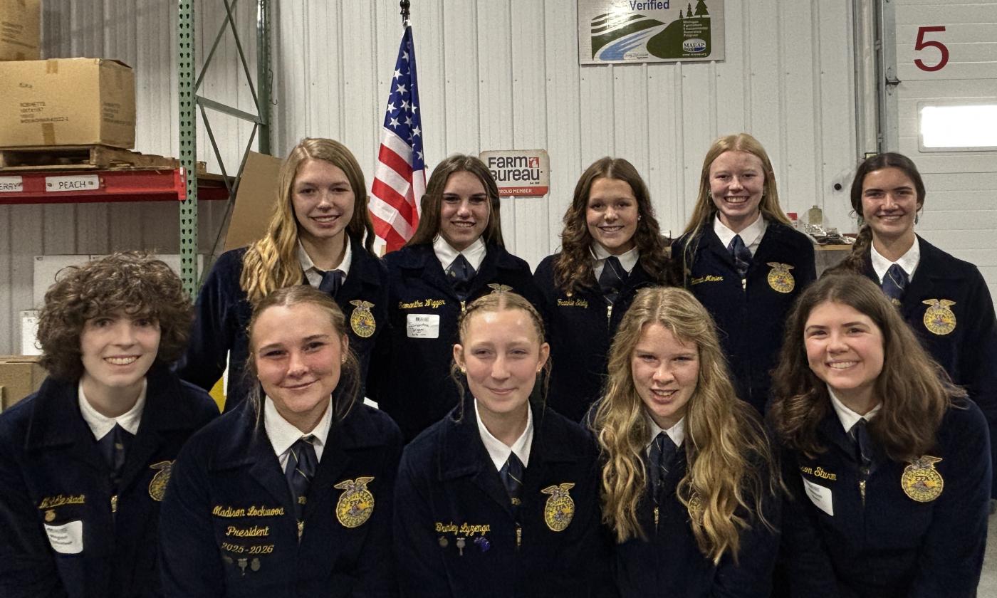 FFA members at 2026 Kent County Farm Bureau Legislative Breakfast.
