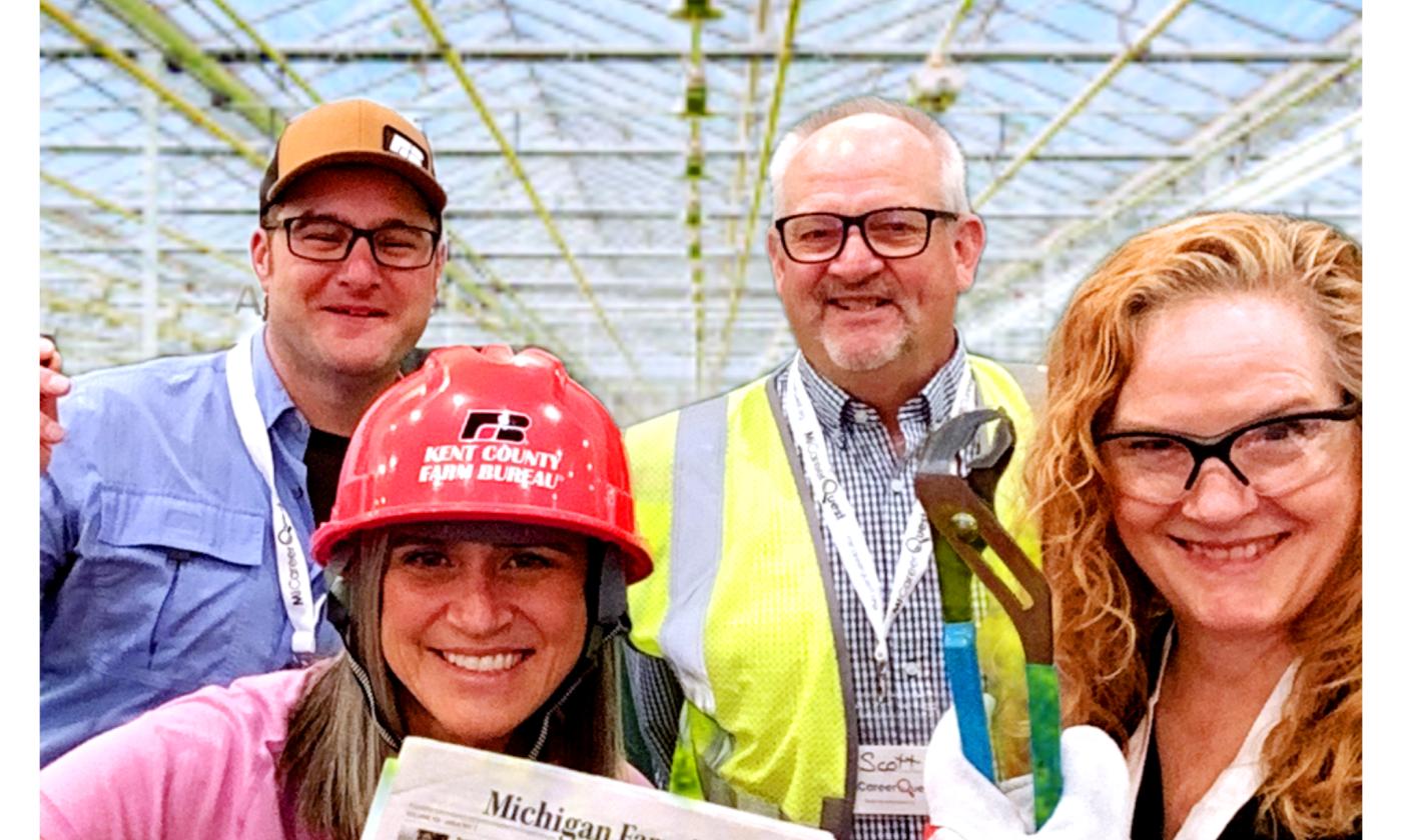 The Picture Yourself in Agriculture booth crew at 2026 MiCareerQuest!