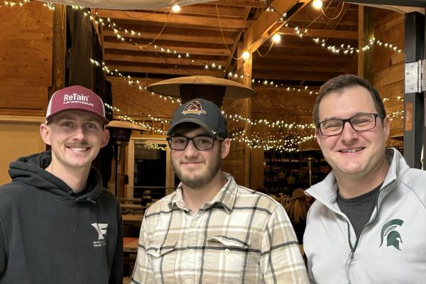 Kent and Ottawa County Young Farmer Leaders at the Orchards at Red Barn.