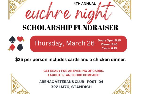 Details about Euchre Night Scholarship Fundraiser