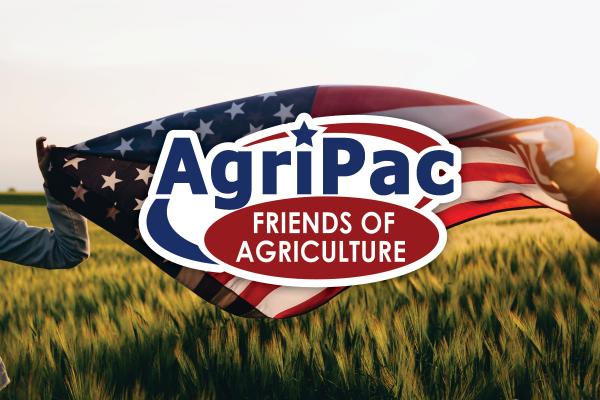AgriPac logo and wheat field