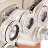 Eye-testing equipment at an optometrist's office