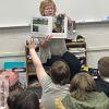 Photos of Community Members reading to Students