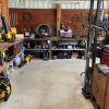 Wide aisles in the workshop make it easy to maneuver.
