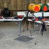 A table of adaptive equipment for farmers.