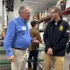 Retired FFA Advisor John Schut and KCTC FFA Advisor Brent Willette at 2026 Kent Legislative Breakfast.