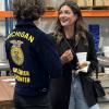 KCFB member Kylee Zdunic-Rasch having a great conversation with a KCTC student..