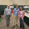 Kent County Farm Bureau Board of Directors members Scott Drown, Allan Robinette, and Annie Link at the 2026 MiCareerQuest booth Picture Yourself in Agriculture.