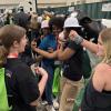 Everybody wants their photo with Kaycee at the 2026 MiCareerQuest booth Picture Yourself in Agriculture.